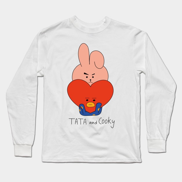 BTS TATA and COOKY Long Sleeve T-Shirt by katoonguff